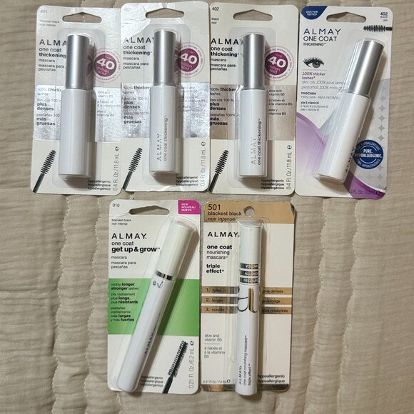 Almay One Coat Mascara Thickening / Get Up & Grow - Lot of 6 - Picture 1 of 6